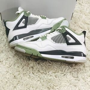 Jordan 4s sea foam green